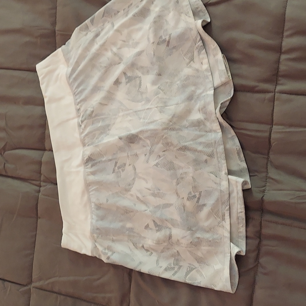 Lululemon white and gray skirt with white built in shorts.
